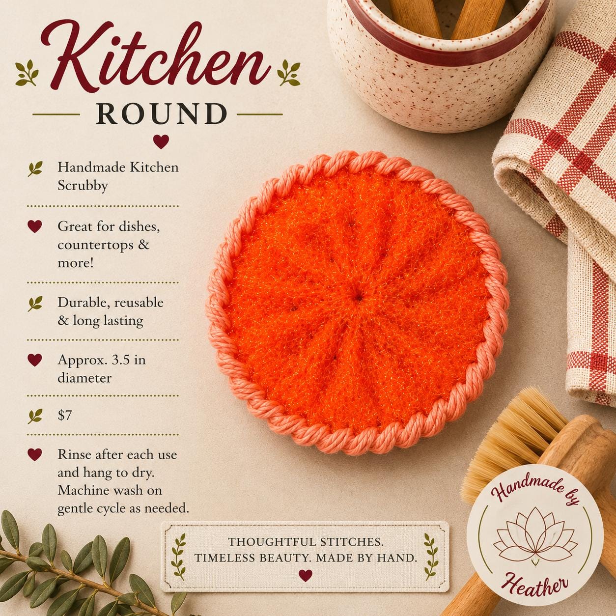 Kitchen Dish Scubber
