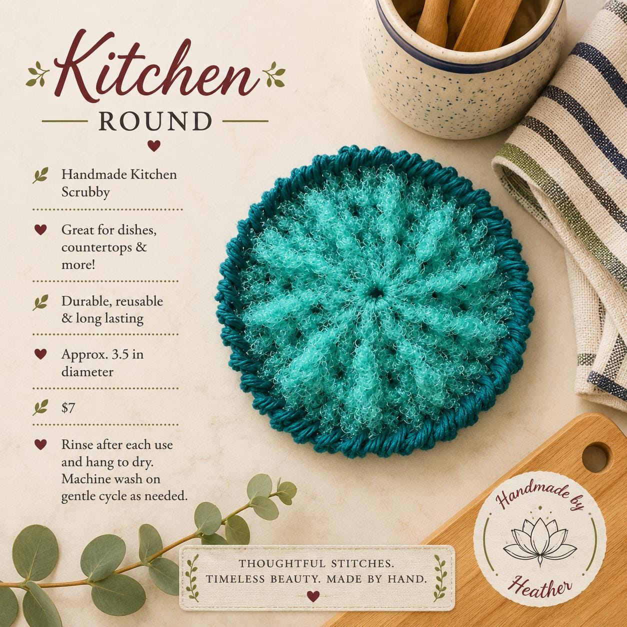 Kitchen Dish Scrubber